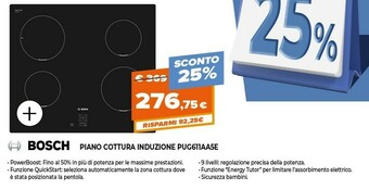 Expert Bosch Piano Cottura Induzione PUG661AA5E offerta