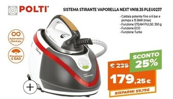 Expert Polti Sistema Stirante Vaporella Next VN18.35 PLEU0237 offerta