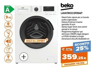 Expert Beko Lavatrice EPX9AIT offerta