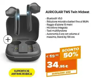 Expert Sbs Auricolari TWS Twin Micbeat offerta