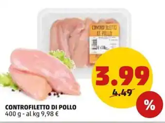 PENNY CONTROFILETTO DI POLLO 400 g offerta