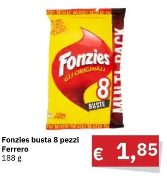 Muroli Formaggi Fonzies busta 8 pezzi Ferrero 188 g offerta