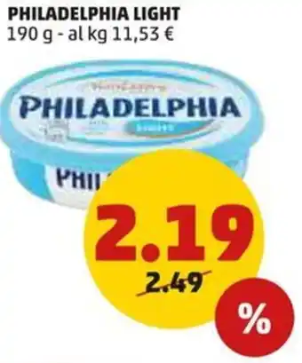 PENNY PHILADELPHIA LIGHT 190 g offerta