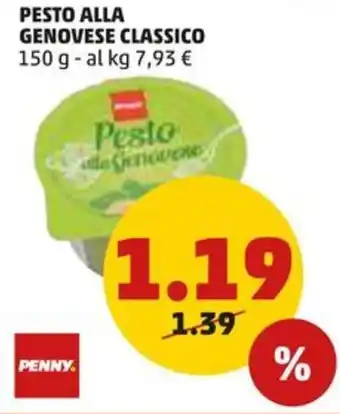 PENNY PESTO ALLA GENOVESE CLASSICO 150 g offerta