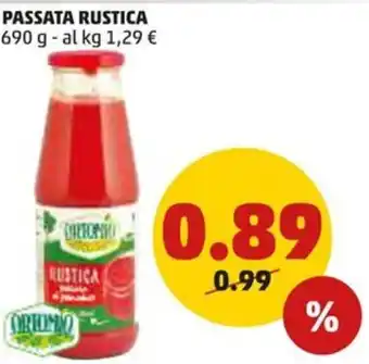 PENNY PASSATA RUSTICA 690 g offerta