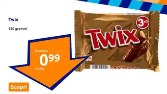 Action Twix 150 grammi offerta