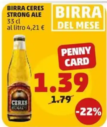 PENNY BIRRA STRONG ALE 33 cl offerta