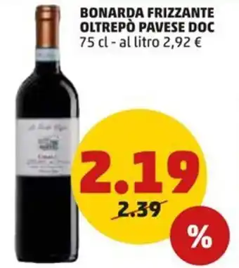 PENNY BONARDA FRIZZANTE OLTREPÒ PAVESE DOC 75 cl offerta