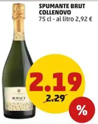 PENNY SPUMANTE BRUT COLLENOVO 75 cl offerta