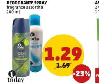 PENNY DEODORANTE SPRAY fragranze assortite 200 ml offerta