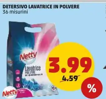 PENNY DETERSIVO LAVATRICE IN POLVERE 36 misurini offerta