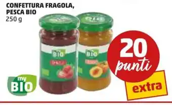 PENNY CONFETTURA FRAGOLA, PESCA BIO 250 g offerta