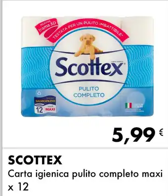 Iper Tosano SCOTTEX Carta igienica pulito completo maxi x 12 offerta
