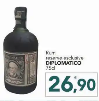 Rum reserve esclusive DIPLOMATICO 75cl