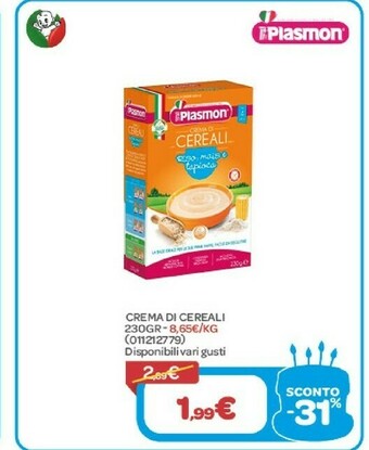 Bimbo Store Plasmon Crema Di Cereali offerta