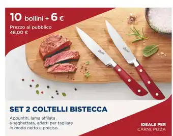 Esselunga SET 2 COLTELLI BISTECCA offerta