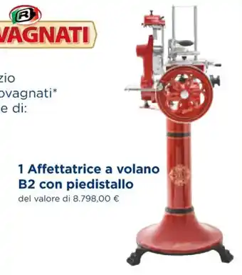 1 Affettatrice a volano B2 con piedistallo del valore di