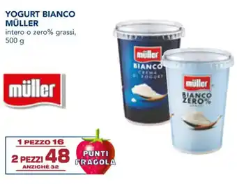 Esselunga YOGURT BIANCO MÜLLER intero o zero% grassi, 500 g offerta