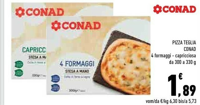 Conad Pizza Teglia offerta di Céréal