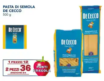 Esselunga PASTA DI SEMOLA DE CECCO 500 g offerta