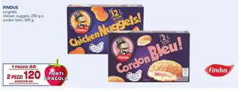 FINDUS surgelati, chicken nuggets, 250 g o cordon bleu, 220 g