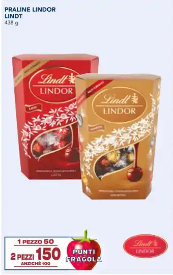 Esselunga PRALINE LINDOR LINDT 438 g offerta