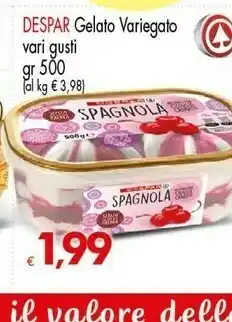 Despar Gelato Variegato Spagnola
