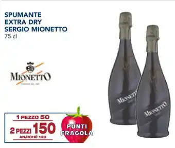Esselunga SPUMANTE EXTRA DRY SERGIO MIONETTO 75 cl offerta