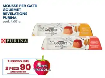 Esselunga MOUSSE PER GATTI GOURMET REVELATIONS PURINA conf. 4x57 g offerta