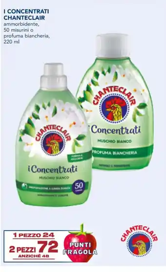 Esselunga I CONCENTRATI CHANTECLAIR ammorbidente, 50 misurini o profuma biancheria, 220 ml offerta