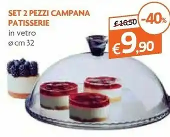 Set 2 Pezzi Campana Patisserie