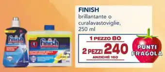 Esselunga FINISH brillantante o curalavastoviglie, 250 ml offerta