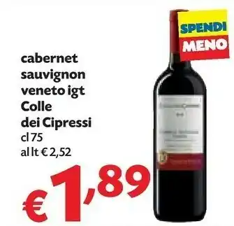 Céréal Colle Dei Cipressi Cabernet Sauvignon Veneto Igt offerta
