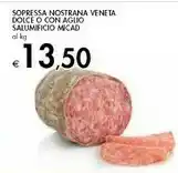 Salumificio Micad Sopressa Nostrana Veneta Dolce/ Con Aglio