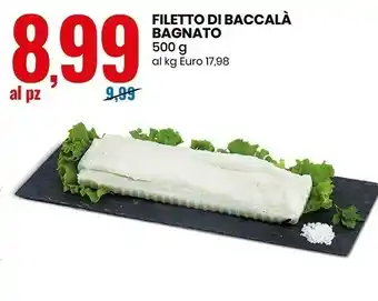 Eurospin Filetto Di Baccalà Bagnato offerta