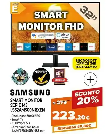 Expert Samsung LS32AM500NRXEN offerta
