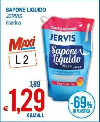 MD Discount Jervis Sapone Liquido offerta