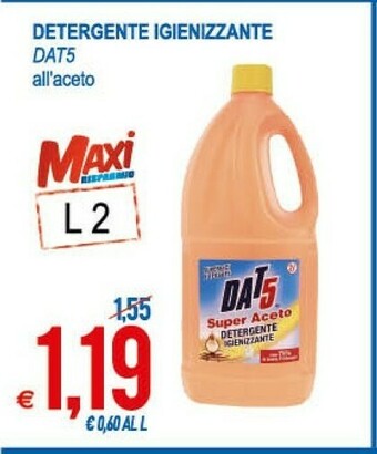 MD Discount Dat5 Detergente Igienizzante All'aceto offerta