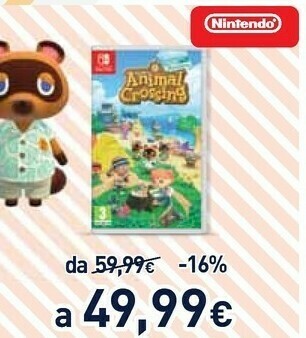 Unieuro Nintendo Switch Animal Crossing offerta