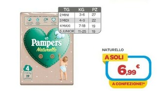 Bimbo Store Pampers Naturello offerta