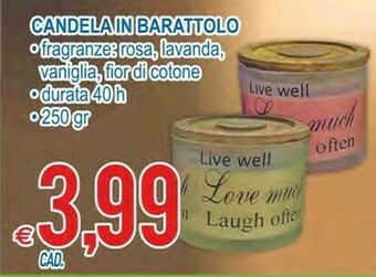 MD Discount Candela In Barattolo offerta
