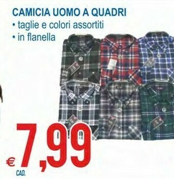 Camicia Uomo A Quadri