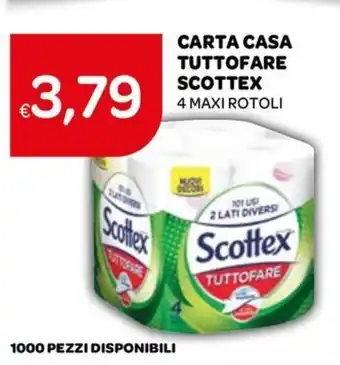 CARTA CASA TUTTOFARE SCOTTEX 4 MAXI ROTOLI