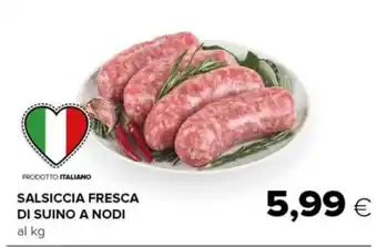 Tigre SALSICCIA FRESCA DI SUINO A NODI al kg offerta