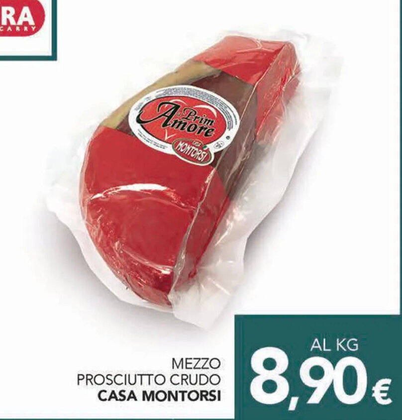 MEZZO PROSCIUTTO CRUDO CASA MONTORSI offerta di Altasfera