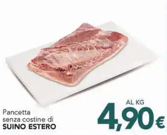 Pancetta senza costine di SUINO ESTERO