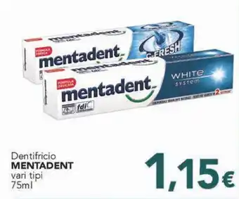 Altasfera Dentifricio MENTADENT vari tipi 75ml offerta