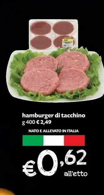 Céréal Pam Hamburger Di Tacchino offerta