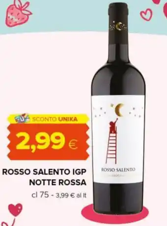 Tigre ROSSO SALENTO IGP NOTTE ROSSA cl 75 offerta