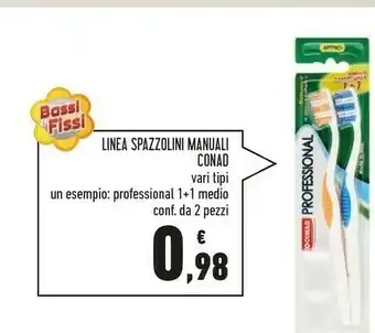Conad Linea Spazzolini Manuali